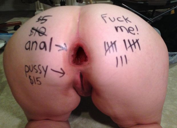 gaping public slut