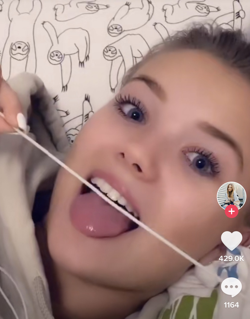 Babe tongue out