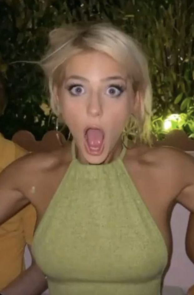 Open Mouth Blonde