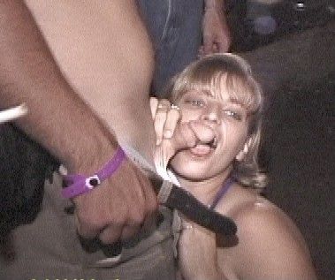 Biker rally blowjob