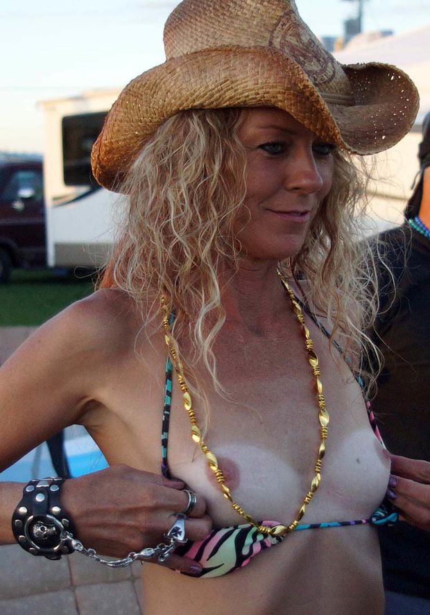 Biker rally tits