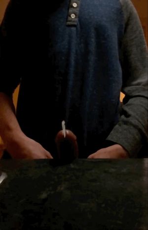 My cock releasing a load