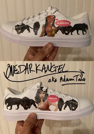 Sexy sneakers. My illustrations on sneakers, arrived today...