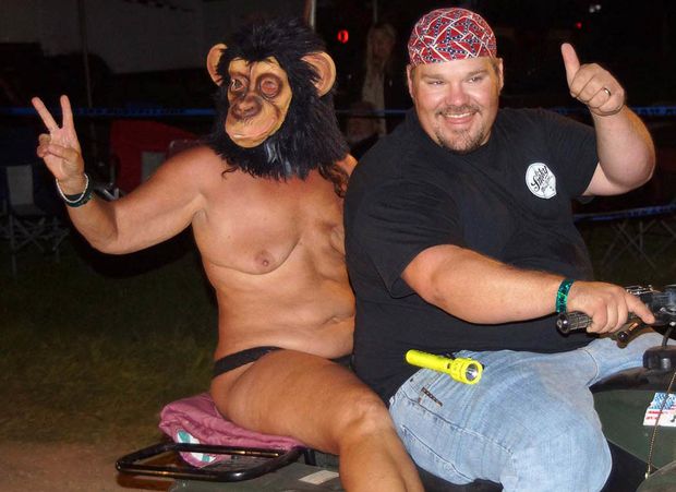 Biker rodeo nudity
