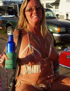 Biker rally chick ????