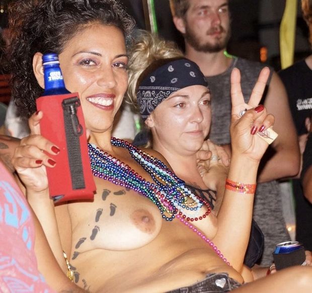 Biker rally topless