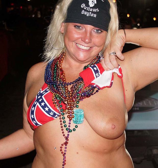 Biker rally tits