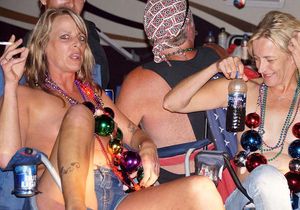 Biker rally tit show