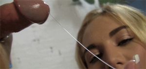 Tasting his precum string