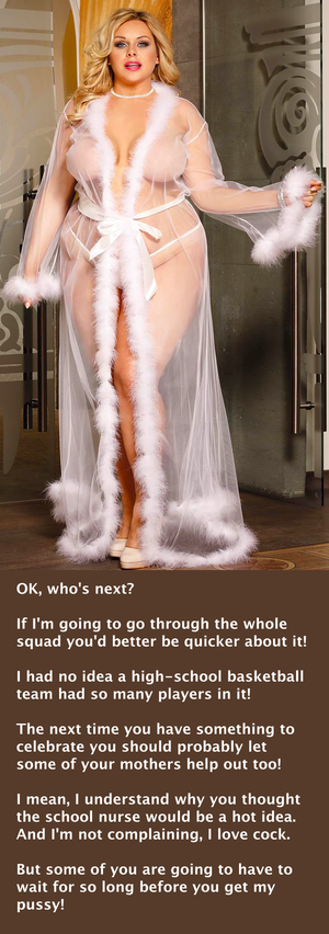 Happiness between her thighs