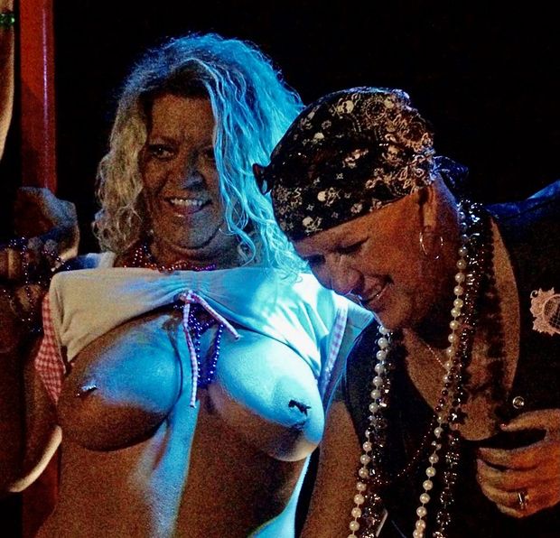 Biker rally chicks