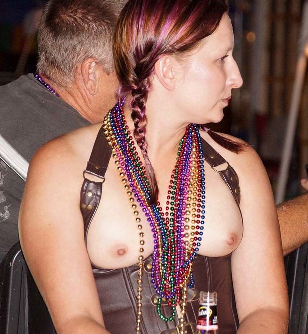 Biker rally nipples