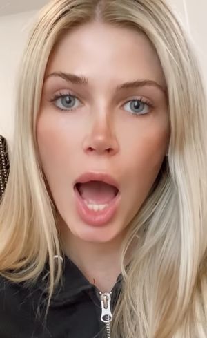 Open mouth blonde