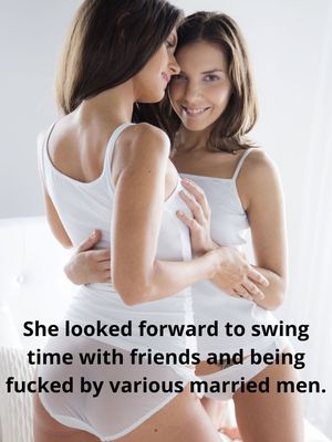 She looked forward to swing time with friends