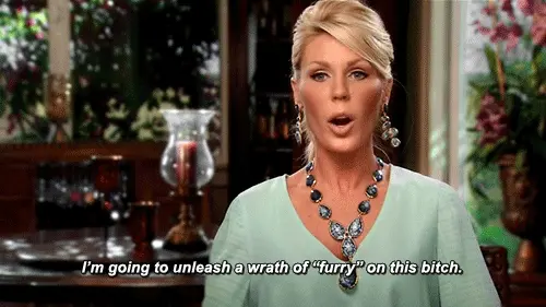 She meant fury, but we get it.