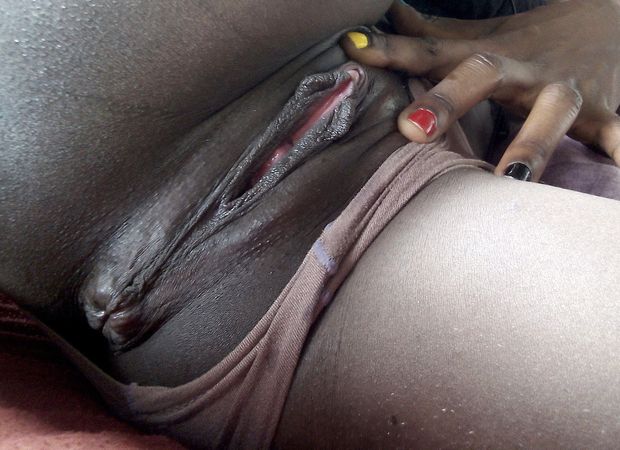 Smooth dark pussy