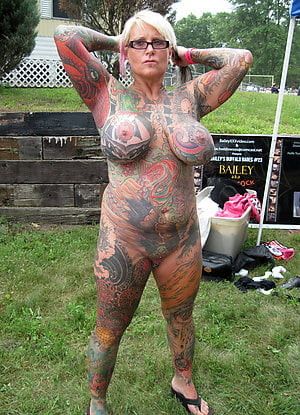 Tattooed body big tits