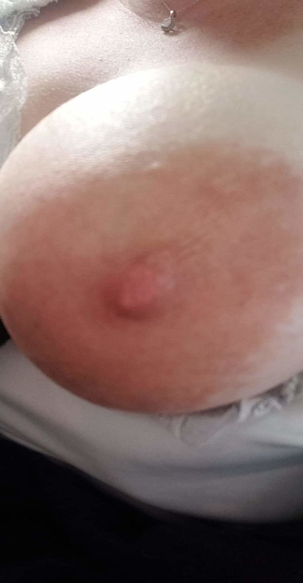 She pulled her tit out at work