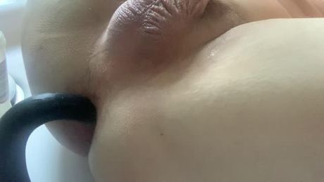 40cm dildo up my ass