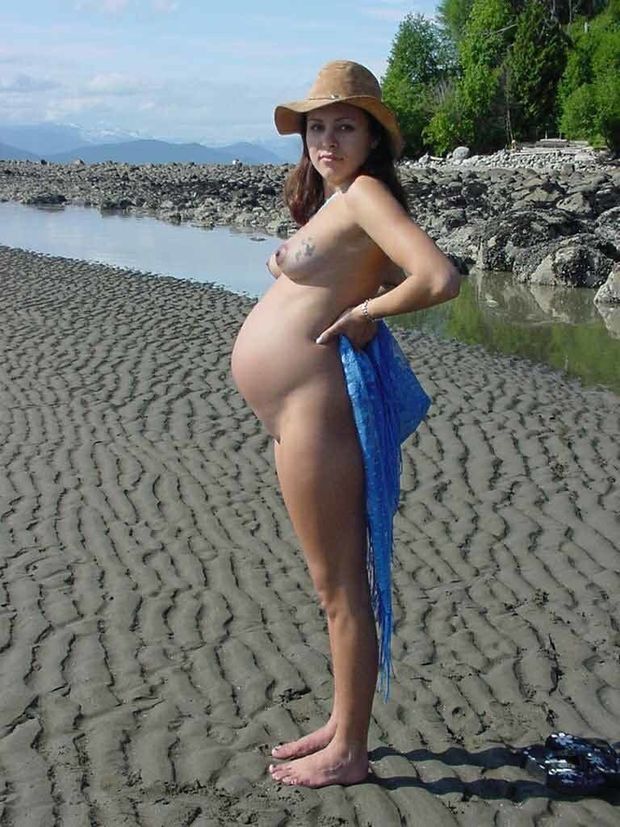Pregnant at Wreck Beach