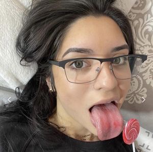 hot babe tongue out