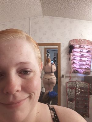 Wife getting ready for a date