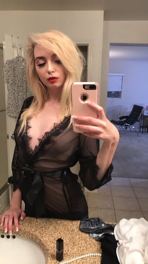 Lexi Lore is sheer lingerie