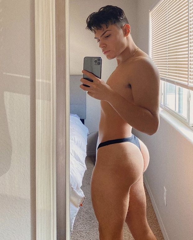 Sexy black thong