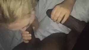 Double BBC for this blonde