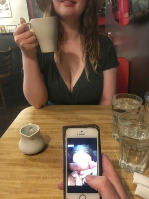 Pornception at cafe
