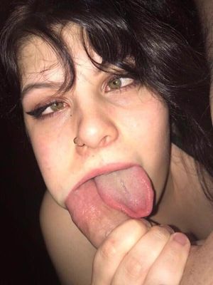 Stupid look on her face