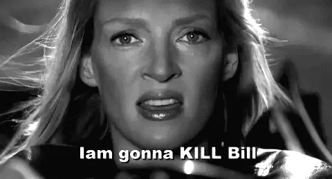 Kill Bill: Volume 2. Oh, dear. She's coming for him.