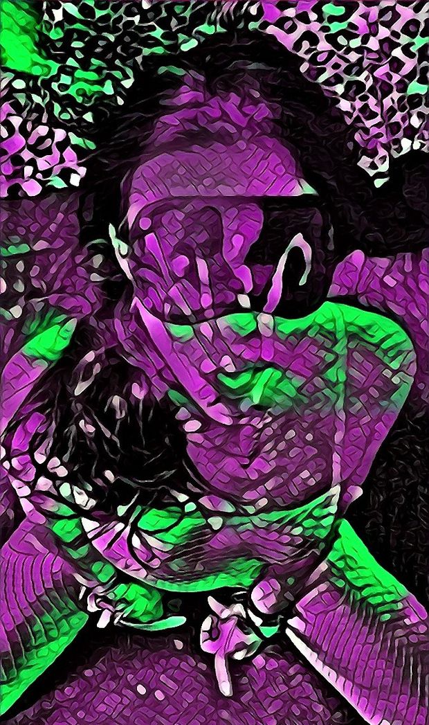 purple green world