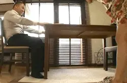 Under the table