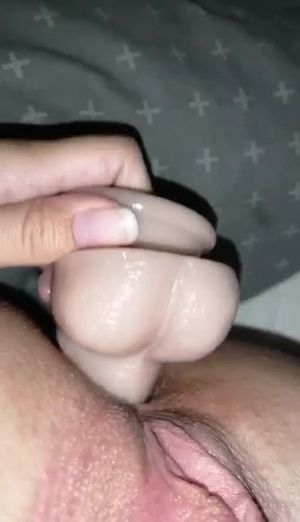 Slut enjoying dildo in her ass
