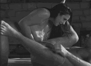 Angela White oily dick suck