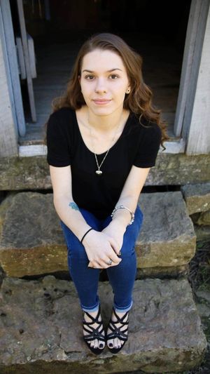 waiting for her facial...