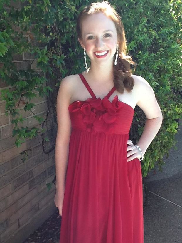 red dress