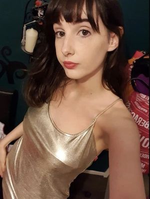 gold dress