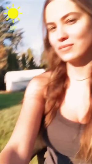 Megan Moore big tits bouncing slow motion