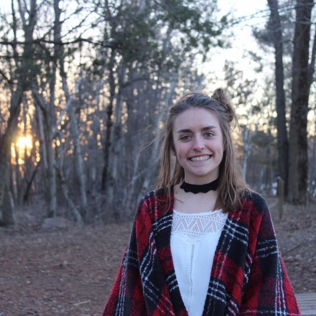 plaid shirt cutie in the woods