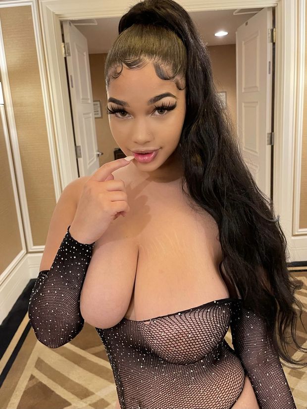 Lexie mesh boob out