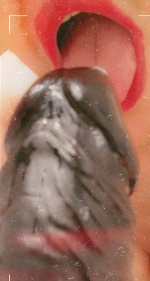 Sissies wear red lipstick for Alpha cock