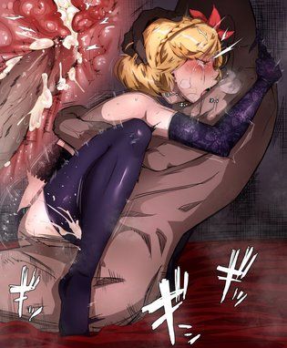 Sleeping beauty on hard wet rock
