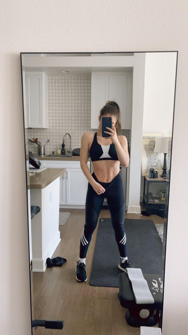 Chrissy Costanza sportsbra and leggings
