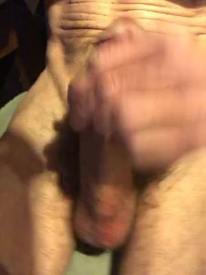 Jerking off big dick