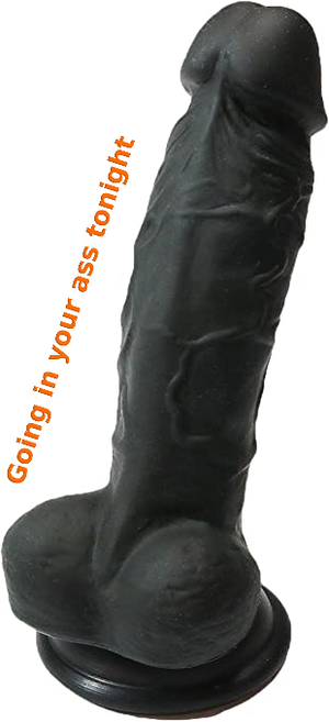 Big dildo is going in your ass tonight