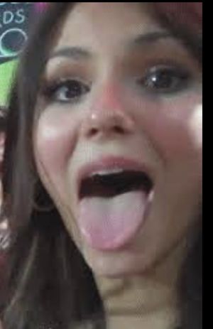 Victoria loves cum on tongue