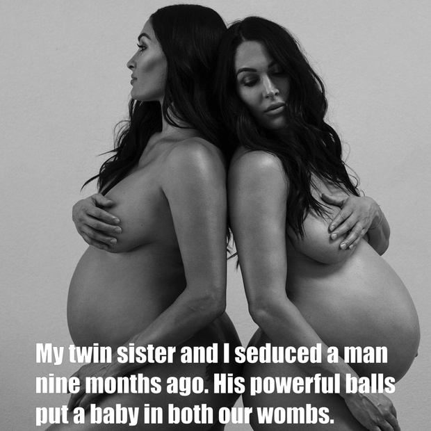 Twin sisters fucked the same man and got knocked up.