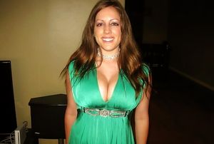 A 46 year old mother with huge natural tits modeling the dress her teen son bought before they go to dinner!